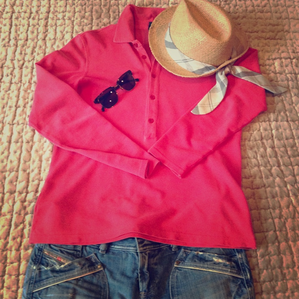 Benetton long sleeve polo shirt